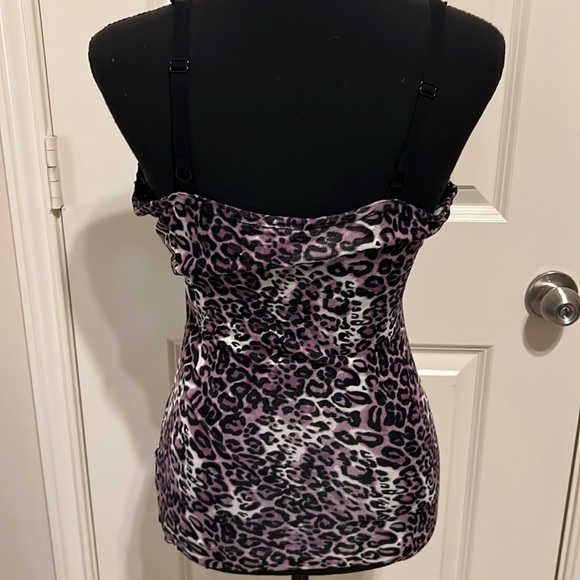 Vintage Bebe leopard print embellished twin set - Picture 5 of 8